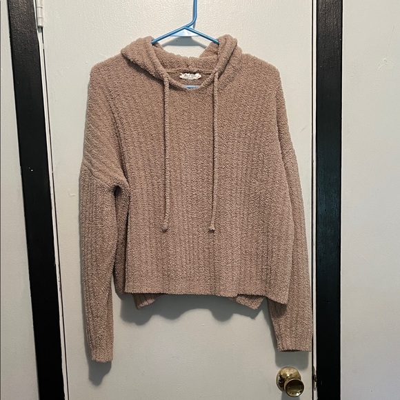Altar'd State Sweaters - Altered State Tan Hooded Sweater